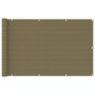 vidaXL Balkon-Sichtschutz Taupe 120x400 cm HDPE vidaXL Balkon-Sichtschutz Taupe 120x400 cm HDPE