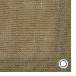 vidaXL Balkon-Sichtschutz Taupe 120x400 cm HDPE