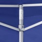 vidaXL Profi-Partyzelt Faltbar mit 2 Seitenwänden 2×2m Stahl Blau vidaXL Profi-Partyzelt Faltbar mit 2 Seitenwänden 2×2m Stahl Blau