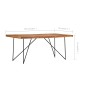 vidaXL Esstisch 180 x 90 x 76 cm Massivholz Akazie vidaXL Esstisch 180 x 90 x 76 cm Massivholz Akazie