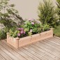 vidaXL Hochbeet mit Einsatz 120x45x25 cm Massivholz Tanne vidaXL Hochbeet mit Einsatz 120x45x25 cm Massivholz Tanne