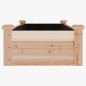vidaXL Hochbeet mit Einsatz 120x45x25 cm Massivholz Tanne vidaXL Hochbeet mit Einsatz 120x45x25 cm Massivholz Tanne