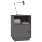 vidaXL Nachttische 2 Stk. Grau 40x34x55 cm Massivholz Kiefer vidaXL Nachttische 2 Stk. Grau 40x34x55 cm Massivholz Kiefer