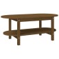 vidaXL Couchtisch Honigbraun 110x55x45 cm Massivholz Kiefer vidaXL Couchtisch Honigbraun 110x55x45 cm Massivholz Kiefer