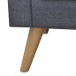 Sofa 3-Sitzer Stoff Dunkelgrau Sofa 3-Sitzer Stoff Dunkelgrau