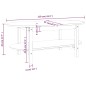 vidaXL Couchtisch Honigbraun 110x55x45 cm Massivholz Kiefer vidaXL Couchtisch Honigbraun 110x55x45 cm Massivholz Kiefer