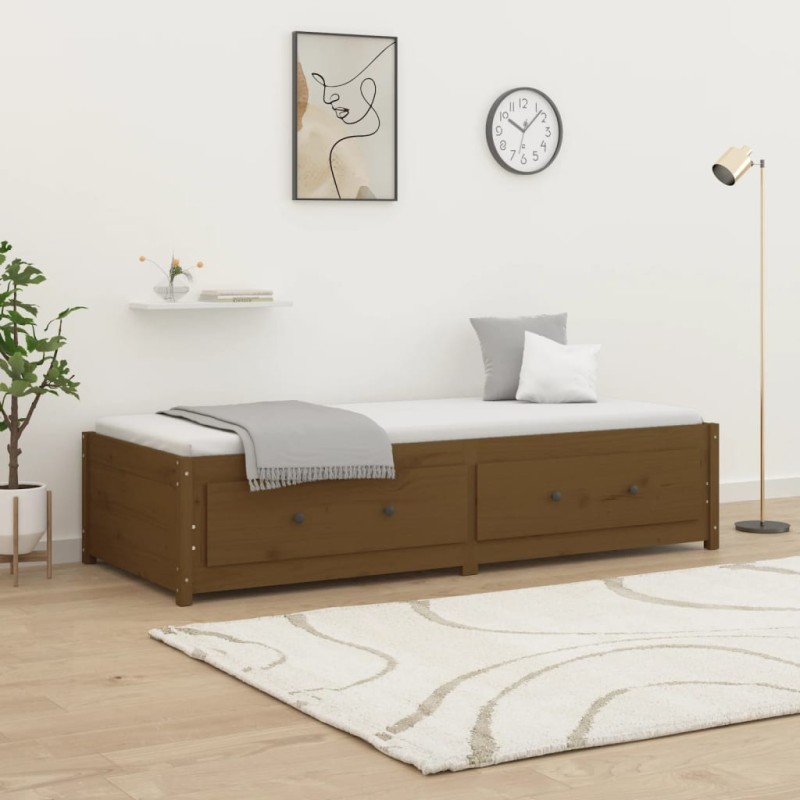 vidaXL Tagesbett Honigbraun 80x200 cm Massivholz Kiefer vidaXL Tagesbett Honigbraun 80x200 cm Massivholz Kiefer