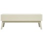 vidaXL Couchtisch mit 2 Schubladen Schnitzerei Grau 110x50x40 cm Holz vidaXL Couchtisch mit 2 Schubladen Schnitzerei Grau 110x50x40 cm Holz