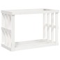 vidaXL Outdoor-Kaminholzregal Weiß 108x52x74 cm Massivholz Kiefer vidaXL Outdoor-Kaminholzregal Weiß 108x52x74 cm Massivholz Kiefer