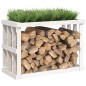 vidaXL Outdoor-Kaminholzregal Weiß 108x52x74 cm Massivholz Kiefer vidaXL Outdoor-Kaminholzregal Weiß 108x52x74 cm Massivholz Kiefer