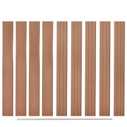 vidaXL Ersatz-Zaunbretter 9 Stk. WPC 170 cm Braun