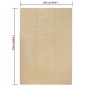 vidaXL Teppich Rechteckig Natur 180x250 cm Baumwolle vidaXL Teppich Rechteckig Natur 180x250 cm Baumwolle