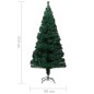 vidaXL Künstlicher Weihnachtsbaum mit Ständer Grün 210 cm Fiberoptik vidaXL Künstlicher Weihnachtsbaum mit Ständer Grün 210 cm Fiberoptik