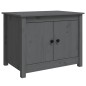 vidaXL Couchtisch Grau 71x49x55 cm Massivholz Kiefer vidaXL Couchtisch Grau 71x49x55 cm Massivholz Kiefer