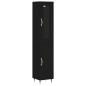 vidaXL Highboard Schwarz 34,5x34x180 cm Holzwerkstoff vidaXL Highboard Schwarz 34,5x34x180 cm Holzwerkstoff