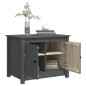 vidaXL Couchtisch Grau 71x49x55 cm Massivholz Kiefer vidaXL Couchtisch Grau 71x49x55 cm Massivholz Kiefer
