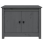 vidaXL Couchtisch Grau 71x49x55 cm Massivholz Kiefer vidaXL Couchtisch Grau 71x49x55 cm Massivholz Kiefer