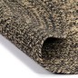 vidaXL Teppich Handgefertigt Jute Schwarz und Natur 150 cm vidaXL Teppich Handgefertigt Jute Schwarz und Natur 150 cm