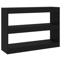 vidaXL Bücherregal/Raumteiler Schwarz 100x30x72 cm
