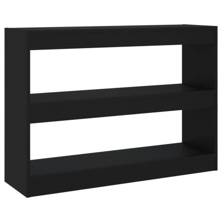 vidaXL Bücherregal/Raumteiler Schwarz 100x30x72 cm