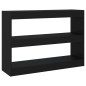 vidaXL Bücherregal/Raumteiler Schwarz 100x30x72 cm vidaXL Bücherregal/Raumteiler Schwarz 100x30x72 cm