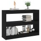 vidaXL Bücherregal/Raumteiler Schwarz 100x30x72 cm vidaXL Bücherregal/Raumteiler Schwarz 100x30x72 cm
