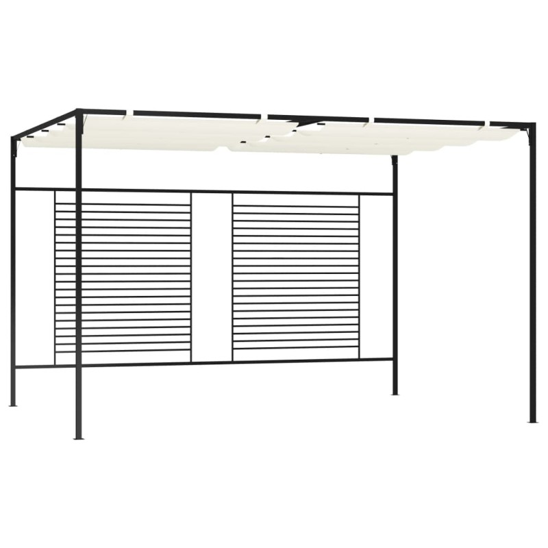 vidaXL Pavillon mit Ausziehbarem Dach 3x4x2,3 m Cremeweiß 180 g/m² vidaXL Pavillon mit Ausziehbarem Dach 3x4x2,3 m Cremeweiß 180 g/m²
