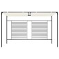 vidaXL Pavillon mit Ausziehbarem Dach 3x4x2,3 m Cremeweiß 180 g/m² vidaXL Pavillon mit Ausziehbarem Dach 3x4x2,3 m Cremeweiß 180 g/m²