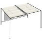 vidaXL Pavillon mit Ausziehbarem Dach 3x4x2,3 m Cremeweiß 180 g/m² vidaXL Pavillon mit Ausziehbarem Dach 3x4x2,3 m Cremeweiß 180 g/m²