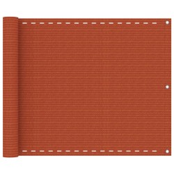 vidaXL Balkon-Sichtschutz Orange 75x600 cm HDPE