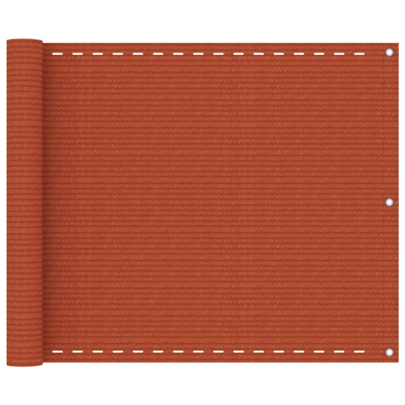 vidaXL Balkon-Sichtschutz Orange 75x600 cm HDPE vidaXL Balkon-Sichtschutz Orange 75x600 cm HDPE