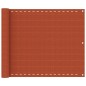 vidaXL Balkon-Sichtschutz Orange 75x600 cm HDPE vidaXL Balkon-Sichtschutz Orange 75x600 cm HDPE