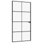 vidaXL Innentür Schwarz 102x201,5 cm Hartglas & Aluminium Schlank vidaXL Innentür Schwarz 102x201,5 cm Hartglas & Aluminium Schlank