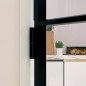 vidaXL Innentür Schwarz 102x201,5 cm Hartglas & Aluminium Schlank vidaXL Innentür Schwarz 102x201,5 cm Hartglas & Aluminium Schlank