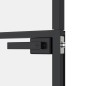 vidaXL Innentür Schwarz 102x201,5 cm Hartglas & Aluminium Schlank vidaXL Innentür Schwarz 102x201,5 cm Hartglas & Aluminium Schlank
