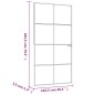 vidaXL Innentür Schwarz 102x201,5 cm Hartglas & Aluminium Schlank vidaXL Innentür Schwarz 102x201,5 cm Hartglas & Aluminium Schlank