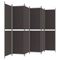 vidaXL 6-tlg. Paravent Braun 300x200 cm Stoff vidaXL 6-tlg. Paravent Braun 300x200 cm Stoff