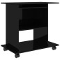 vidaXL Schreibtisch Hochglanz-Schwarz 80x50x75 cm Holzwerkstoff vidaXL Schreibtisch Hochglanz-Schwarz 80x50x75 cm Holzwerkstoff