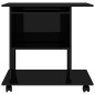 vidaXL Schreibtisch Hochglanz-Schwarz 80x50x75 cm Holzwerkstoff vidaXL Schreibtisch Hochglanz-Schwarz 80x50x75 cm Holzwerkstoff