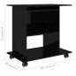 vidaXL Schreibtisch Hochglanz-Schwarz 80x50x75 cm Holzwerkstoff vidaXL Schreibtisch Hochglanz-Schwarz 80x50x75 cm Holzwerkstoff