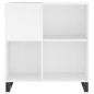 vidaXL Plattenschrank Weiß 84,5x38x89 cm Holzwerkstoff vidaXL Plattenschrank Weiß 84,5x38x89 cm Holzwerkstoff