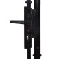 vidaXL Zauntor Doppelflügel mit Speerspitzen Stahl 3 x 1,5 m Schwarz vidaXL Zauntor Doppelflügel mit Speerspitzen Stahl 3 x 1,5 m Schwarz