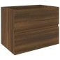 vidaXL Waschbeckenschrank Braun Eiche-Optik 60x38,5x45cm Holzwerkstoff vidaXL Waschbeckenschrank Braun Eiche-Optik 60x38,5x45cm Holzwerkstoff