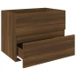 vidaXL Waschbeckenschrank Braun Eiche-Optik 60x38,5x45cm Holzwerkstoff vidaXL Waschbeckenschrank Braun Eiche-Optik 60x38,5x45cm Holzwerkstoff