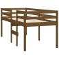 vidaXL Hochbett Honigbraun 75x190 cm Massivholz Kiefer vidaXL Hochbett Honigbraun 75x190 cm Massivholz Kiefer