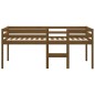 vidaXL Hochbett Honigbraun 75x190 cm Massivholz Kiefer vidaXL Hochbett Honigbraun 75x190 cm Massivholz Kiefer