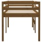 vidaXL Hochbett Honigbraun 75x190 cm Massivholz Kiefer vidaXL Hochbett Honigbraun 75x190 cm Massivholz Kiefer