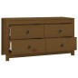 vidaXL Beistellschrank Honigbraun 100x40x54 cm Massivholz Kiefer vidaXL Beistellschrank Honigbraun 100x40x54 cm Massivholz Kiefer