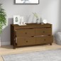 vidaXL Beistellschrank Honigbraun 100x40x54 cm Massivholz Kiefer vidaXL Beistellschrank Honigbraun 100x40x54 cm Massivholz Kiefer