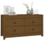 vidaXL Beistellschrank Honigbraun 100x40x54 cm Massivholz Kiefer vidaXL Beistellschrank Honigbraun 100x40x54 cm Massivholz Kiefer